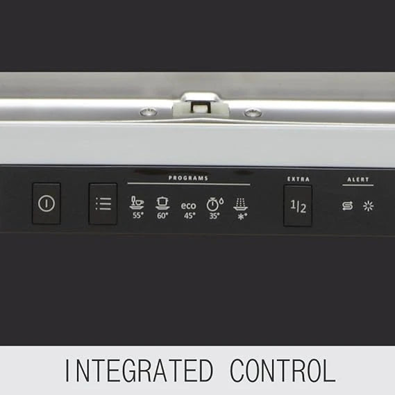 Elica 12 Place Settings Dishwasher With Soft Touch Control Panel (FREE STANDING DISH WASHER WQP12-7605V, Stainless Steel)