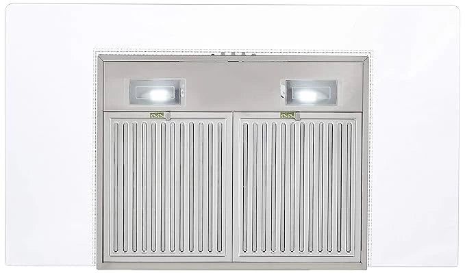 Faber 90cm 3W Chimney 1095m3/hr (Glassy 3D T2S2 LTW 90, 2 Baffle Filters, SS)