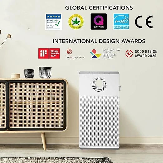 AirMega Storm (AP-1220B): Coway Professional Air Purifier, 8500 Hrs Filter Life, True HEPA Filter, 99.99% Virus & PM 0.1 Particles, 7 Yr Warranty