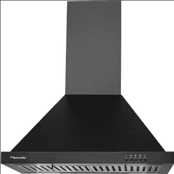 Butterfly Rhino Plus Auto Clean Wall Mount Chimney (Black, 700 CMH)