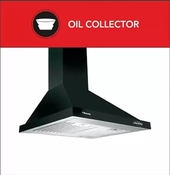 Butterfly Rhino Plus Auto Clean Wall Mount Chimney (Black, 700 CMH)