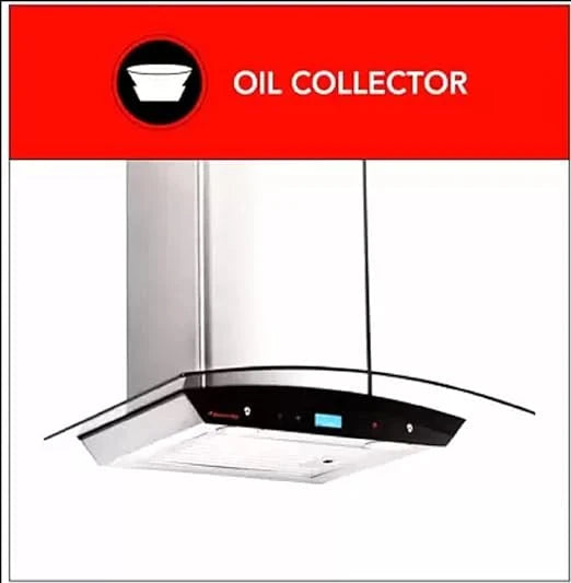 Butterfly Reflection Auto Clean Wall Mounted Chimney (Silver 1200 CMH)