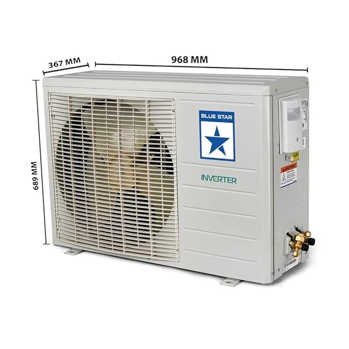 Blue Star 1.5 Ton 5 Star Inverter Split AC (Copper, Convertible 4-in-1 Cooling Mode, 2022 Model, IA718DCU, White)