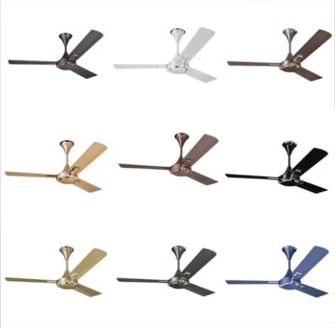 V-Guard GLADO PRIME 400 1.2M Rose Glow Ceiling Fan (Pack of 1) - Silent 400RPM, 3 Blades