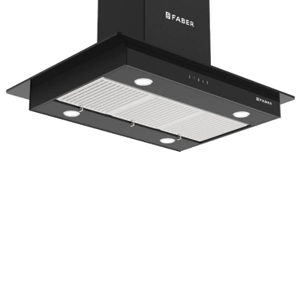 Faber 60 cm 1000 m³/hr Ceiling-Mounted Chimney|Glass Finish|Corrosion-Resistant Frame|3-Layer Baffle Filters|Touch Control|4x 1.1W LEDs|1Yr Product & 12Yrs Motor Warranty|HOOD HERCULES ISOLA DTC 60