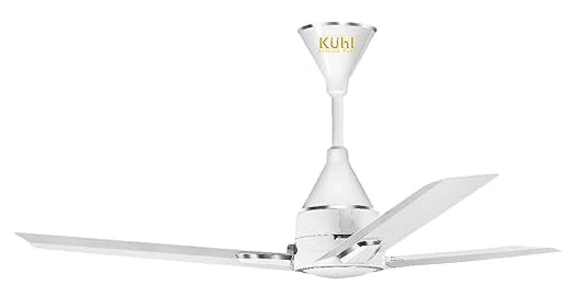 KUHL Arctis A1 1200mm Decorative Power Saving BLDC Ceiling Fan with Remote | 29W | Saves upto 65% Electricity | 5 Star | High Air Flow | Stylish Design | White