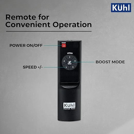 KUHL Arctis A1 1200mm Decorative Power Saving BLDC Ceiling Fan with Remote | 29W | Saves upto 65% Electricity | 5 Star | High Air Flow | Stylish Design | White