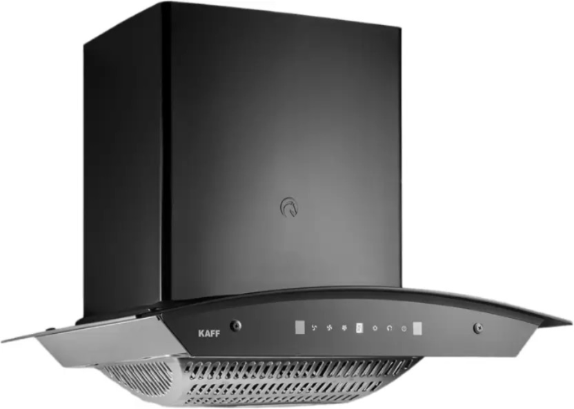 Kaff 60 cm Wall Mounted Chimney (1080 CMH | TANNIC DHC 60 | Black | Filterless)