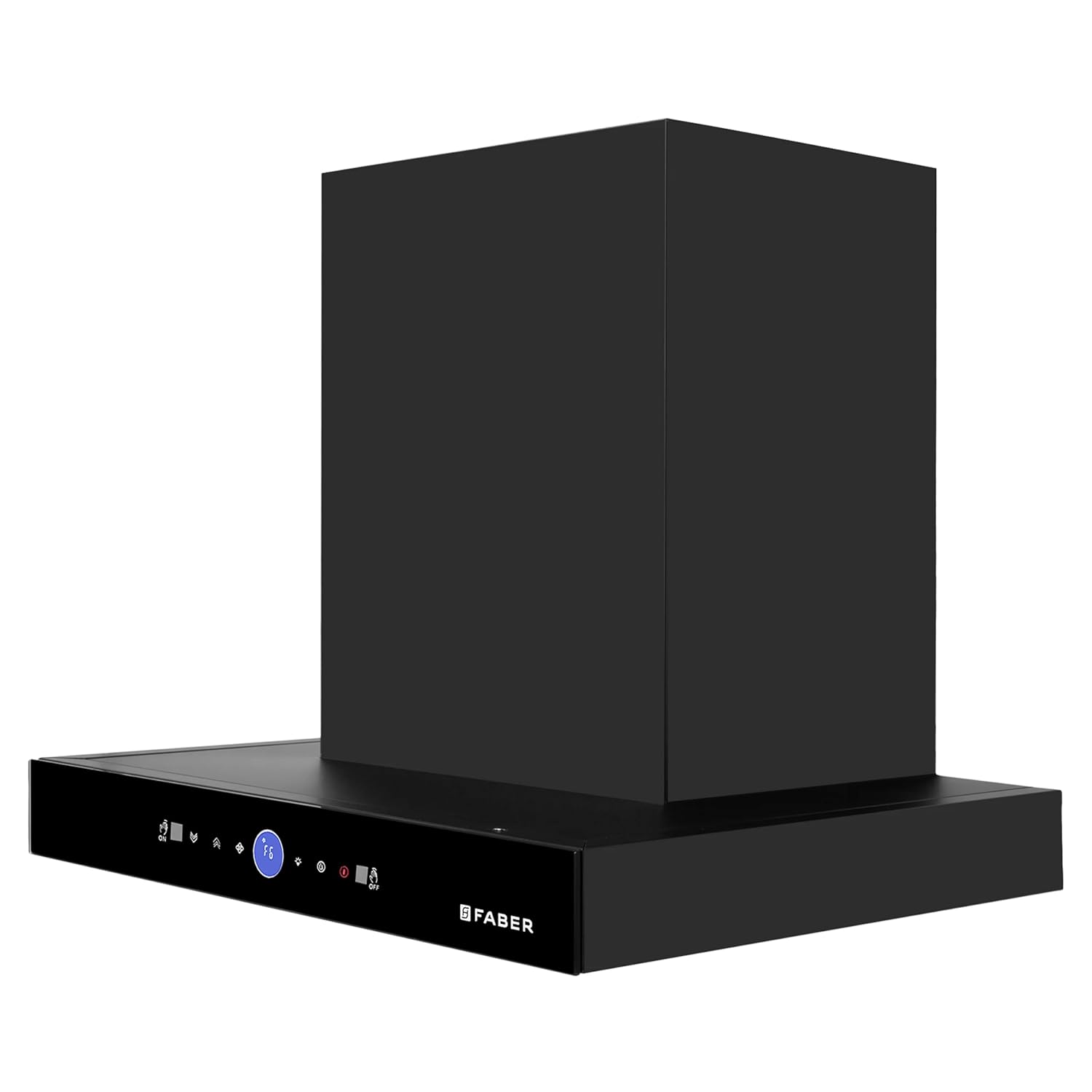 Faber 1500 m³/hr Autoclean Kitchen Chimney (HOOD DAZZLE BLDC FL HC BK 75 CM Filterless technology, Touch & Gesture with Remote control, Black)