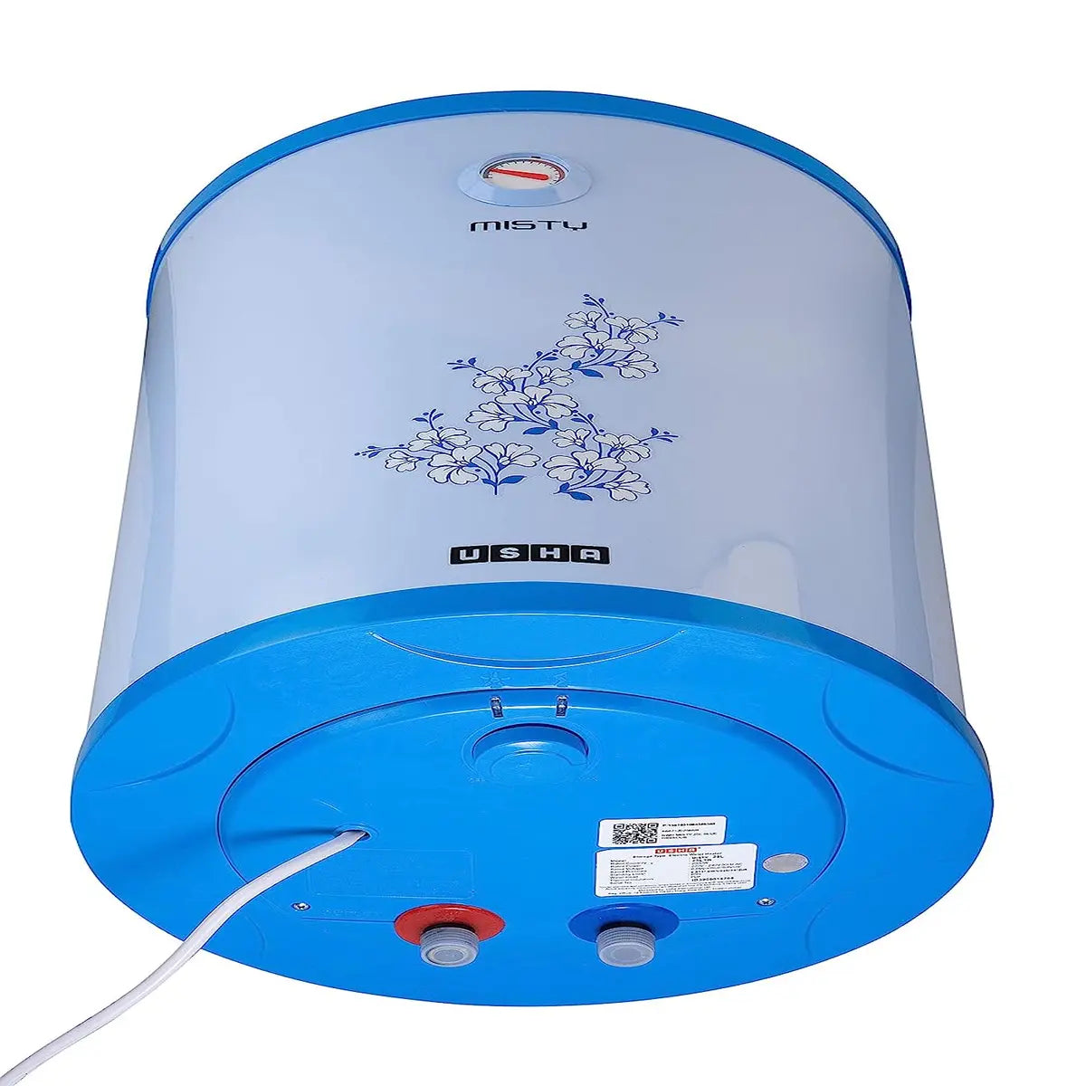 Usha Misty 25 Ltr 2000-Watt 5 Star Storage Water Heater (Blue Hibiscus)