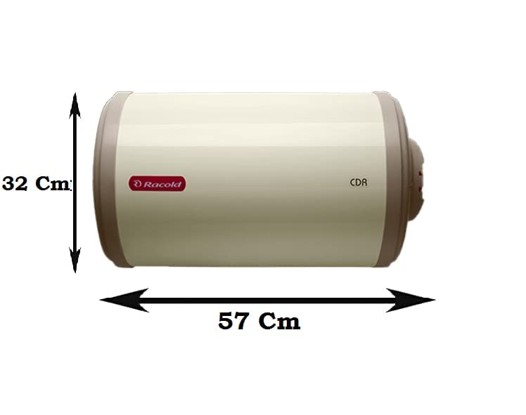 Racold Cdr 15Litres Horizontal Water Geyser ( Ivory), Wall Mounting