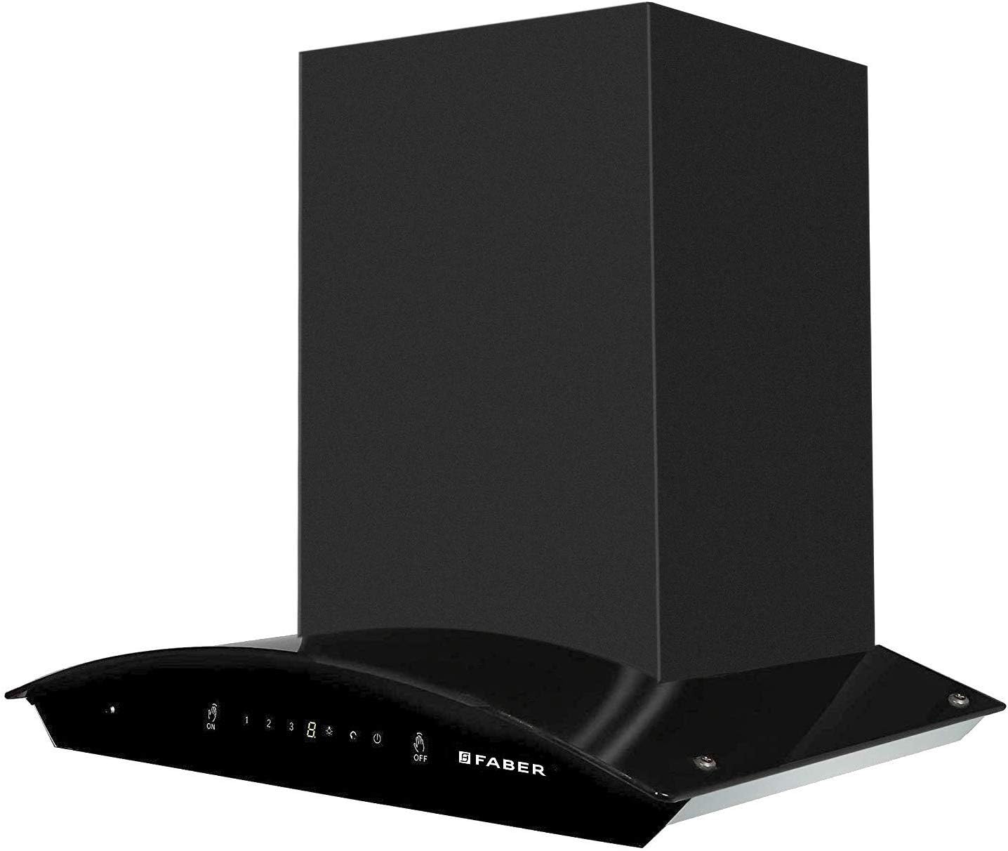 Faber 60 cm 1200 m3/hr Heat Auto Clean Chimney (Hood Crest Plus HC SC 60, Filterless, Touch Gesture Control, BK)