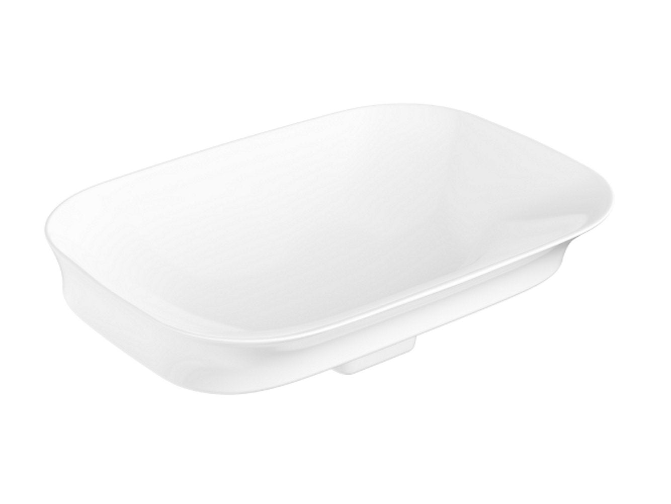 kohler K-28784IN-0 550mm vessel basin without faucet hole in white