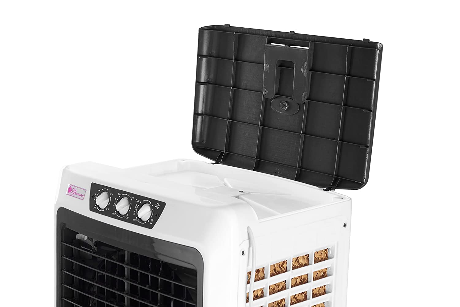 Casa Copenhagen Crysta Collection'23, CRY3501 - Personal Air Cooler with Anti Bacterial Honeycomb Pads, 3rd Turbo Fan, Powerful Air Throw with Auto Swing and 3-Speed Control, Low Power Consumption -Mo