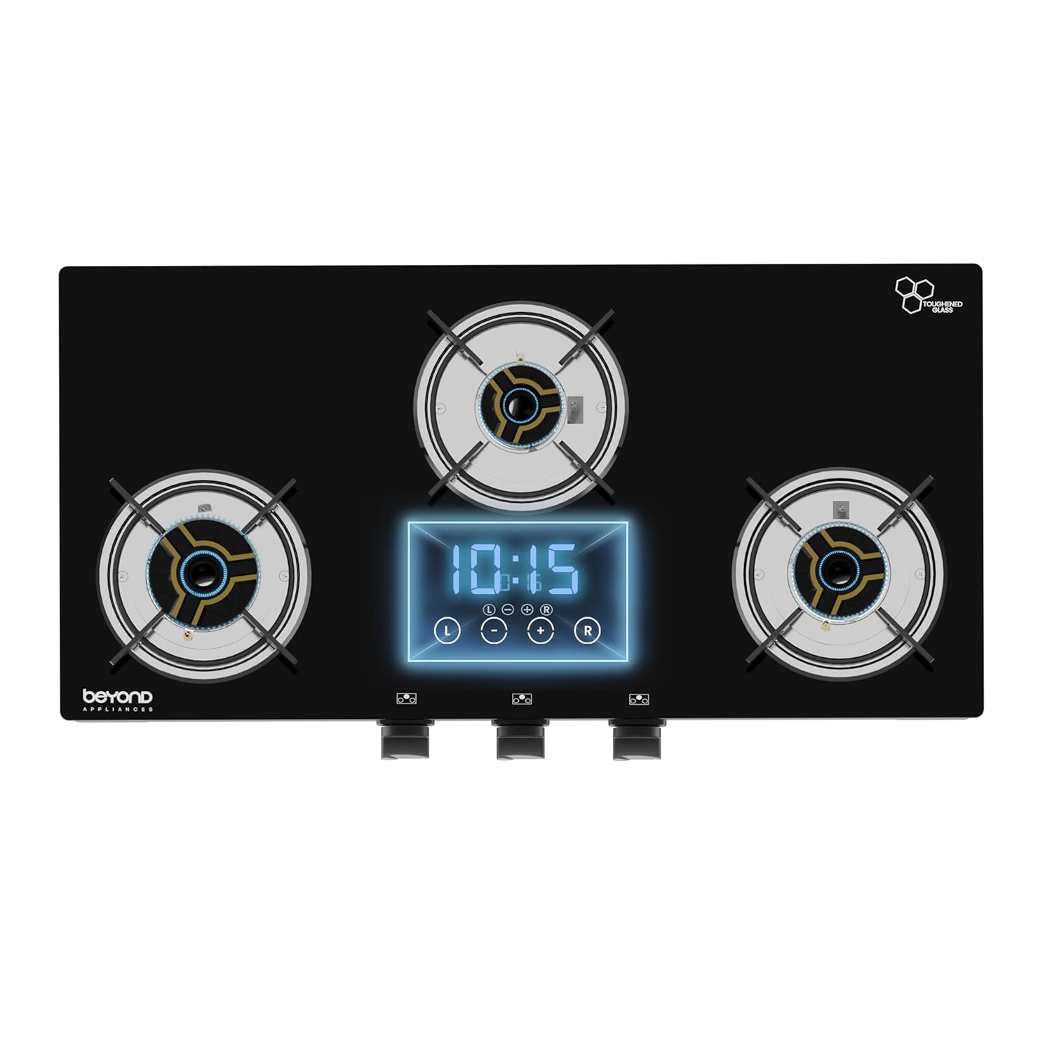 Beyond Auriga 3 Burner Gas Stove Smart Glass Auto Ignition