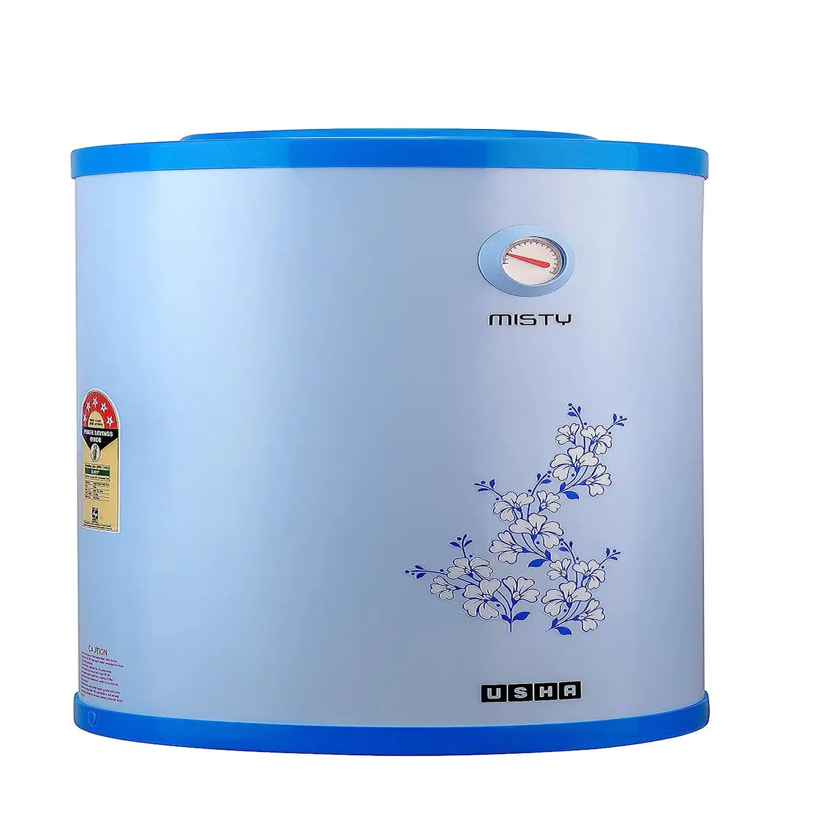 Usha Misty 25 Ltr 2000-Watt 5 Star Storage Water Heater (Blue Hibiscus)
