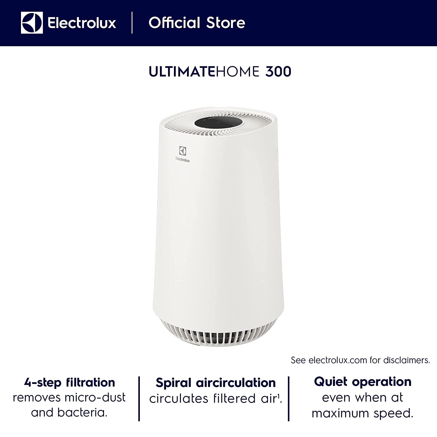 Electrolux Ultimate Home 300 Air Purifier with 4 stage Filter FA31-200WT FA31-200WT (IN)