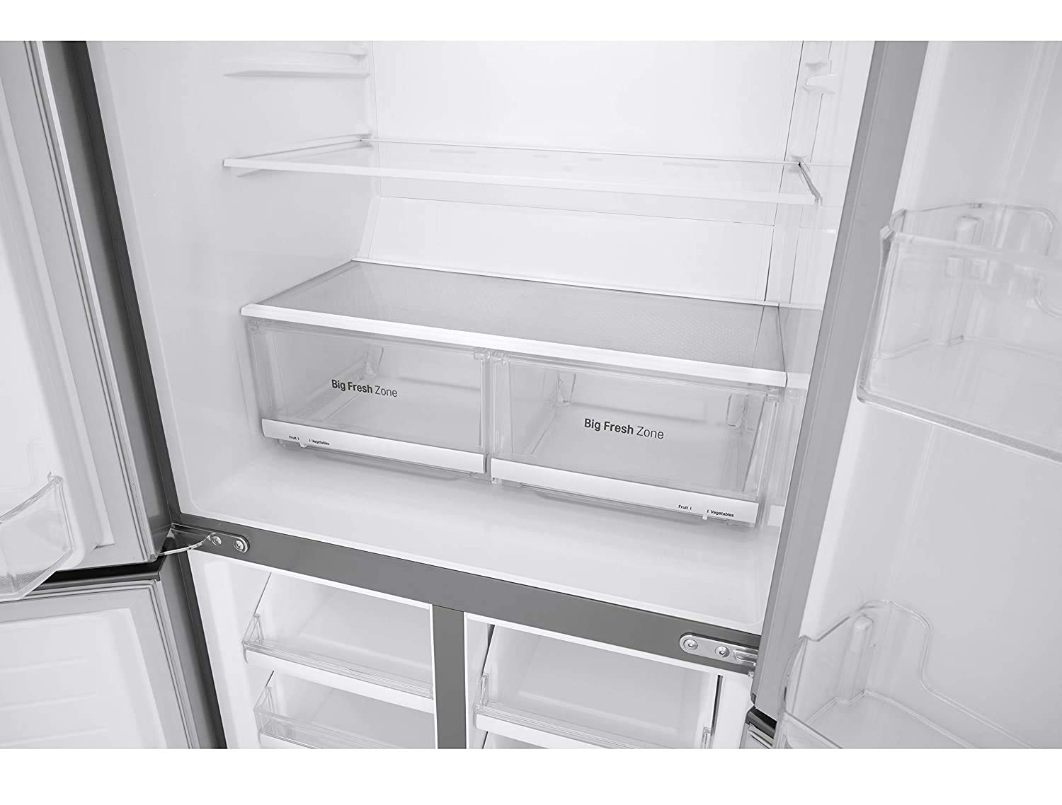 LG 594 L Frost-Free Inverter Linear Wi-Fi Side-By-Side Refrigerator (GC-B22FTLPL, Platinum Silver III, Hygiene Fresh+ | Door Cooling+)