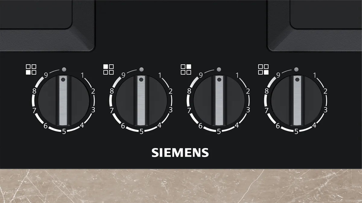 Siemens EP6A6HB20I 4-Burner Black Hob with Advanced Features