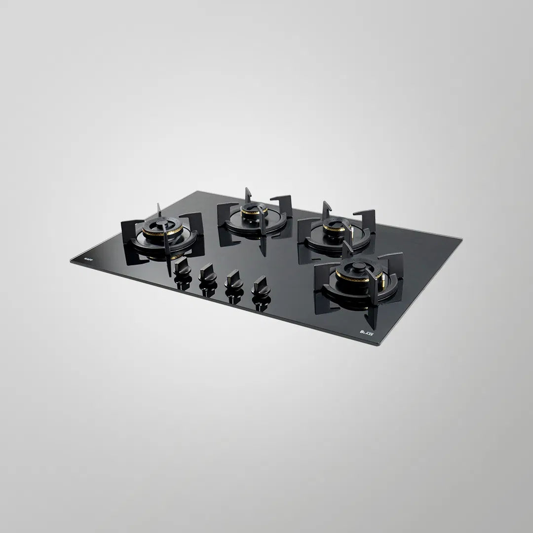 KAFF BZ 804 78cm Built-in Hob: 4 Forged Brass Burners, Auto Electric Ignition