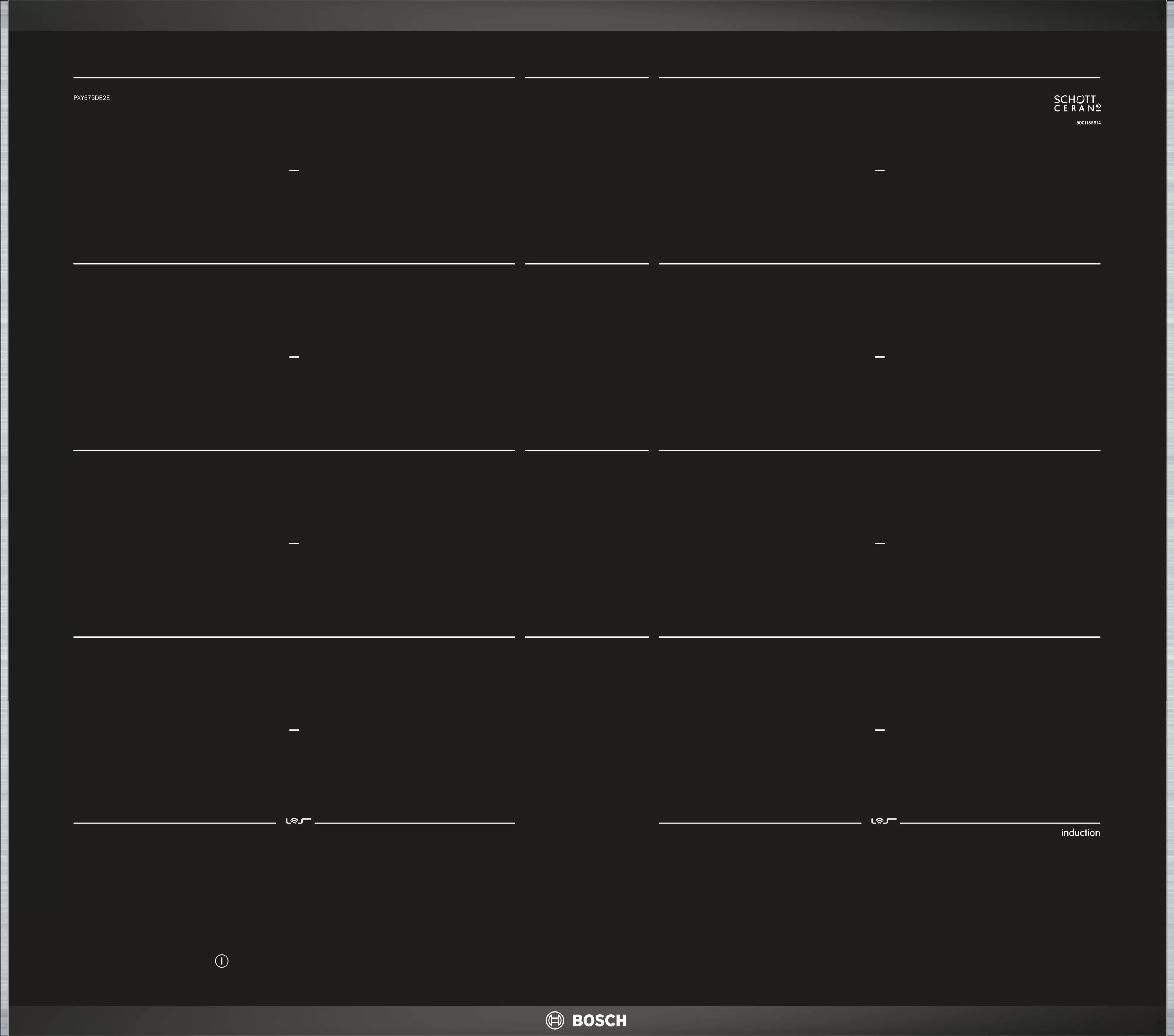 Bosch PXY675DW4E Series 8 Induction hob 60 cm Black