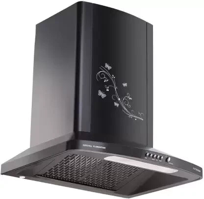 Kutchina Chimney Florentine Wall Mounted Chimney (Black 1200)