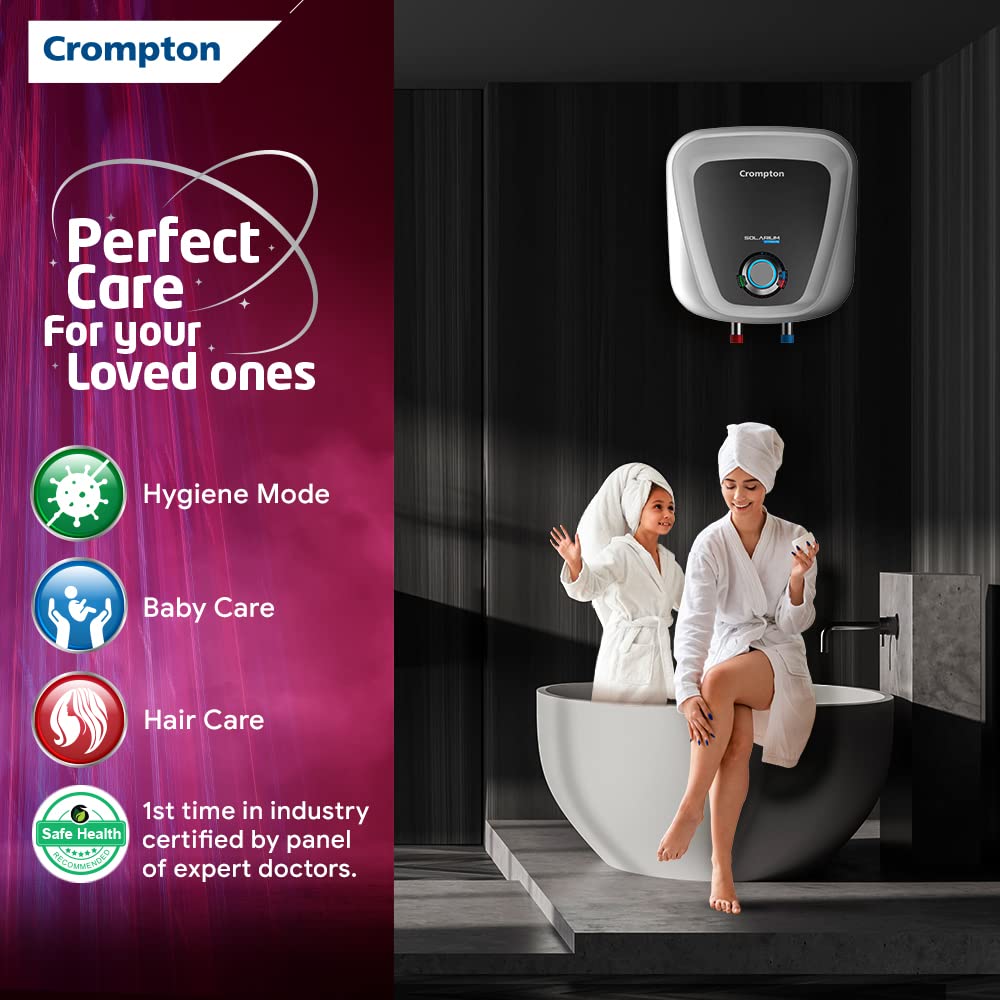 Crompton Solarium Care 10-L 5 Star Geyser White