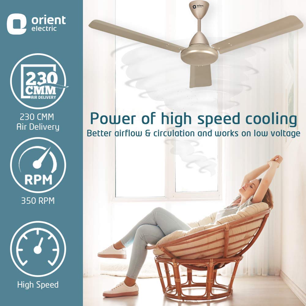 orient fan Electric Hector-500 1200mm Topaz Gold