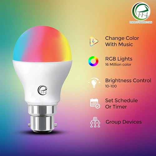 eFF4 Smart Bulb: App-Controlled with Endless Color Options for Customized Vibes