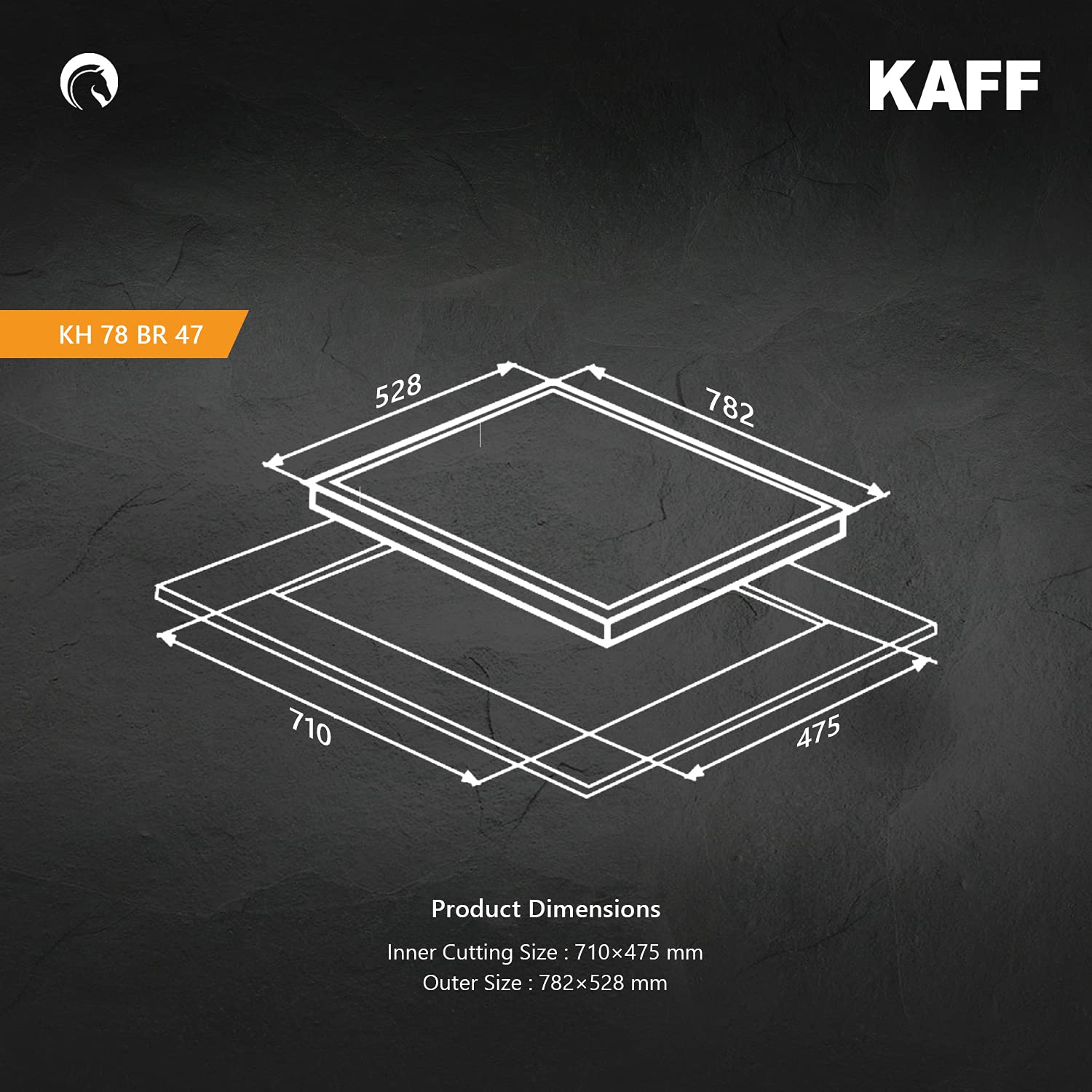 Kaff KHB 78 BR 47 X Gas Hob: Sleek and Efficient Cooking Solution