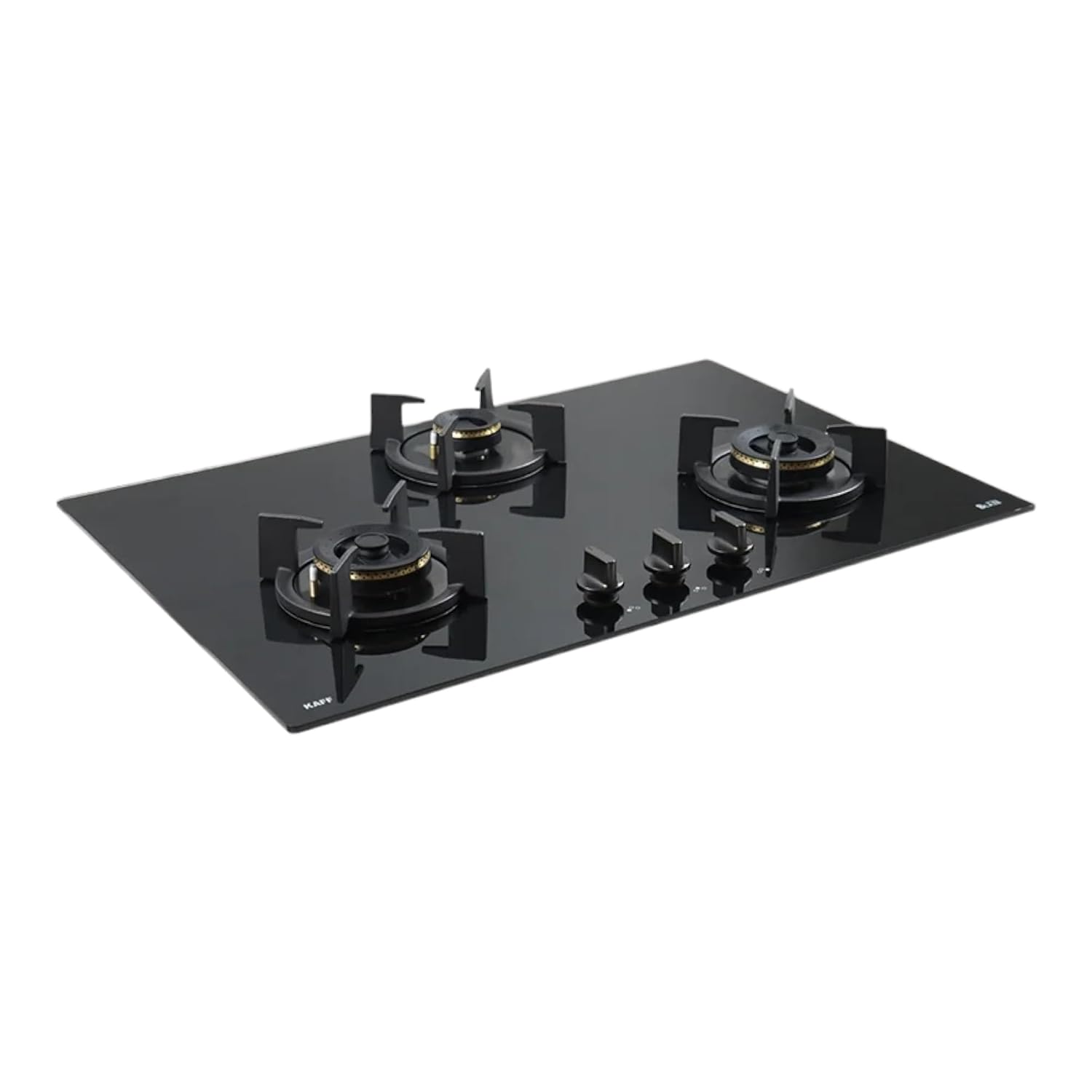 KAFF BZ 783 Built-in Hob | Auto Ignition | 3 Burners | High Efficiency Forged Brass | Black Coating