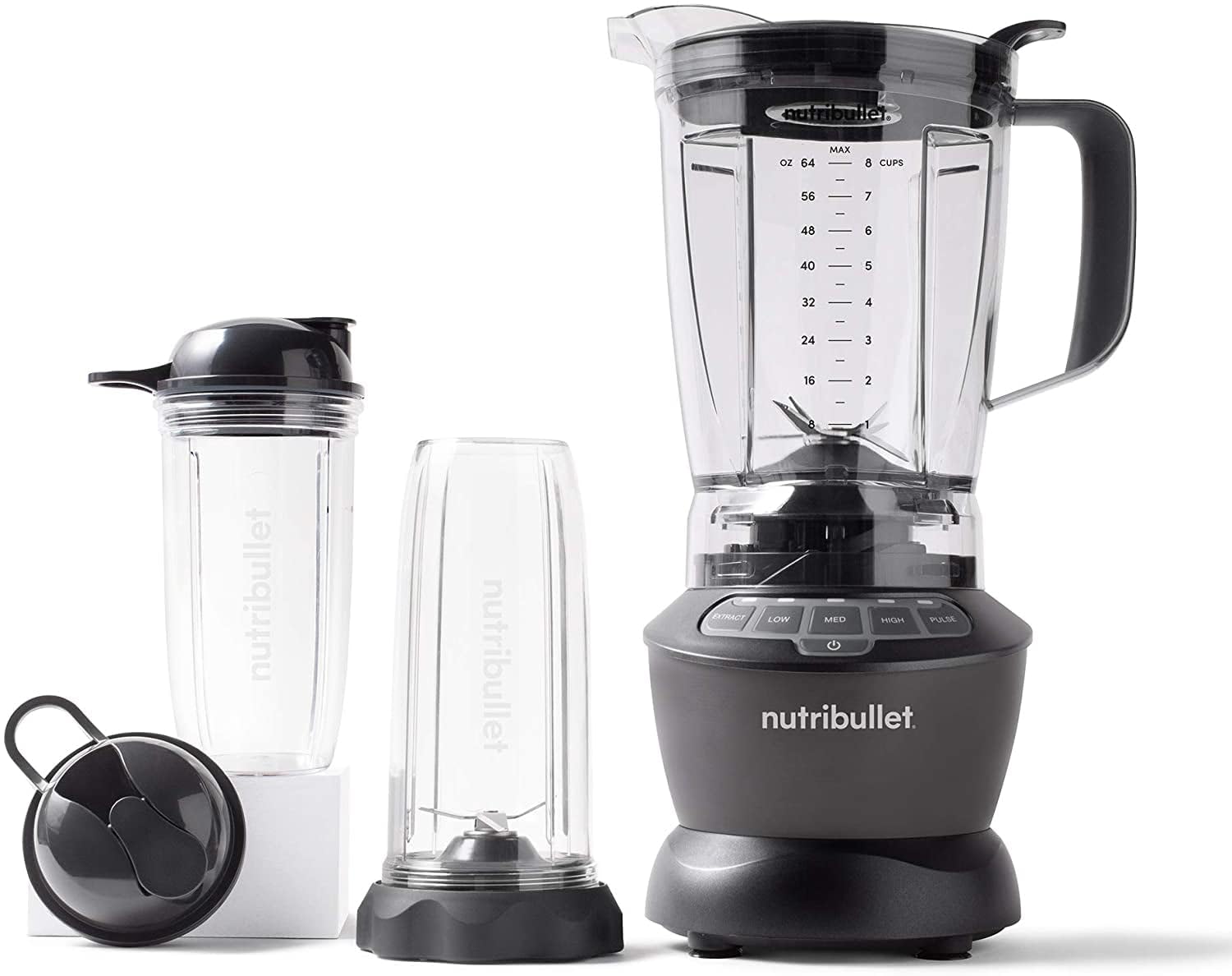 Nutribullet 1200W Combo Blender Mixer: The Ultimate Kitchen Appliance for Blending, Grinding, and Processing - Includes 3 Unbreakable Jars, 1.8L Pitcher, and Tamper - The Original Nutribullet