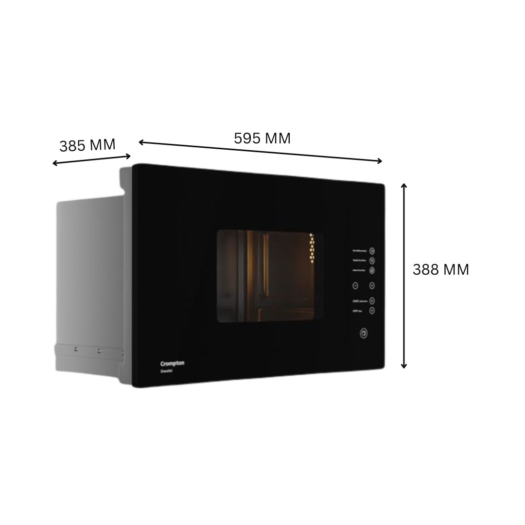Crompton Built-In Convection Microwave Oven MWO-GACON25L-MBL 25l Black