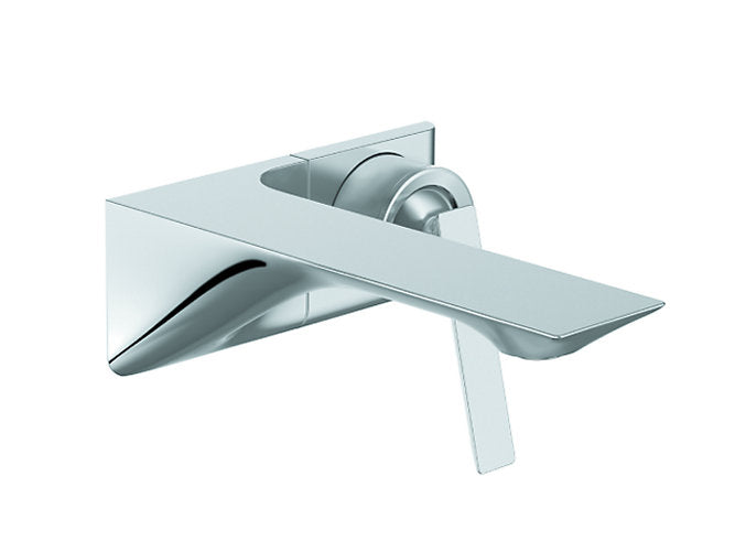 kohler K-25759IN-4ND-CP Wall mount single-control basin faucet trim in polished chrome