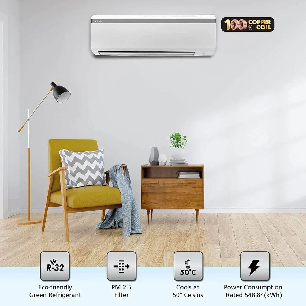 Daikin Split Ac FTL28UV16 0.8 Ton 3 Star White