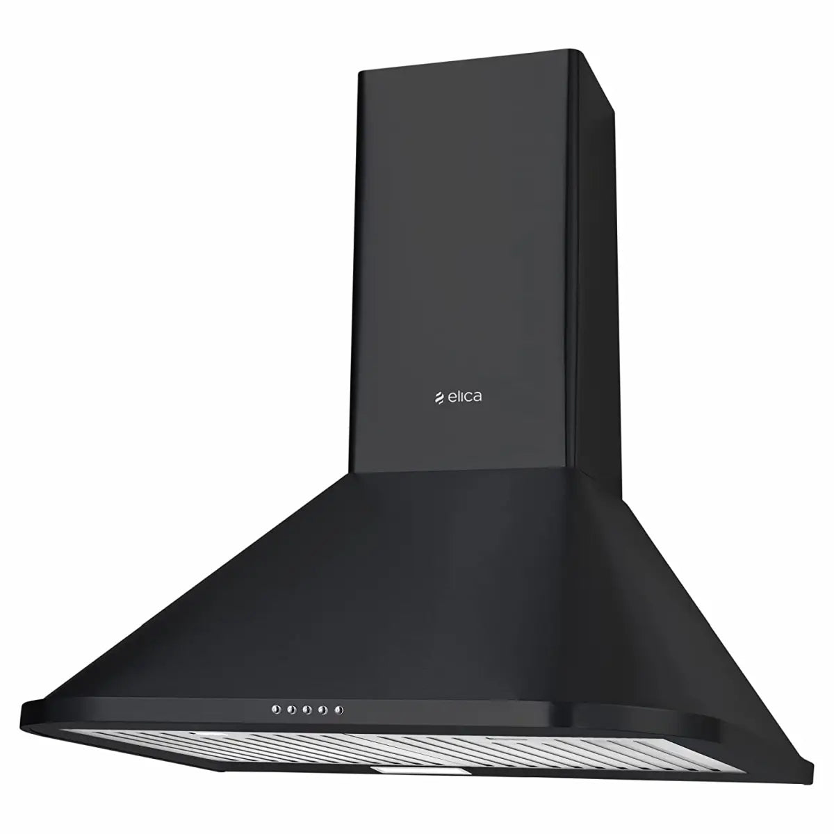 Elica 60 cm 1250 m3/hr Chimney (DH 260 BF Nero, 2 Baffle Filters, Push Button Control, Black)
