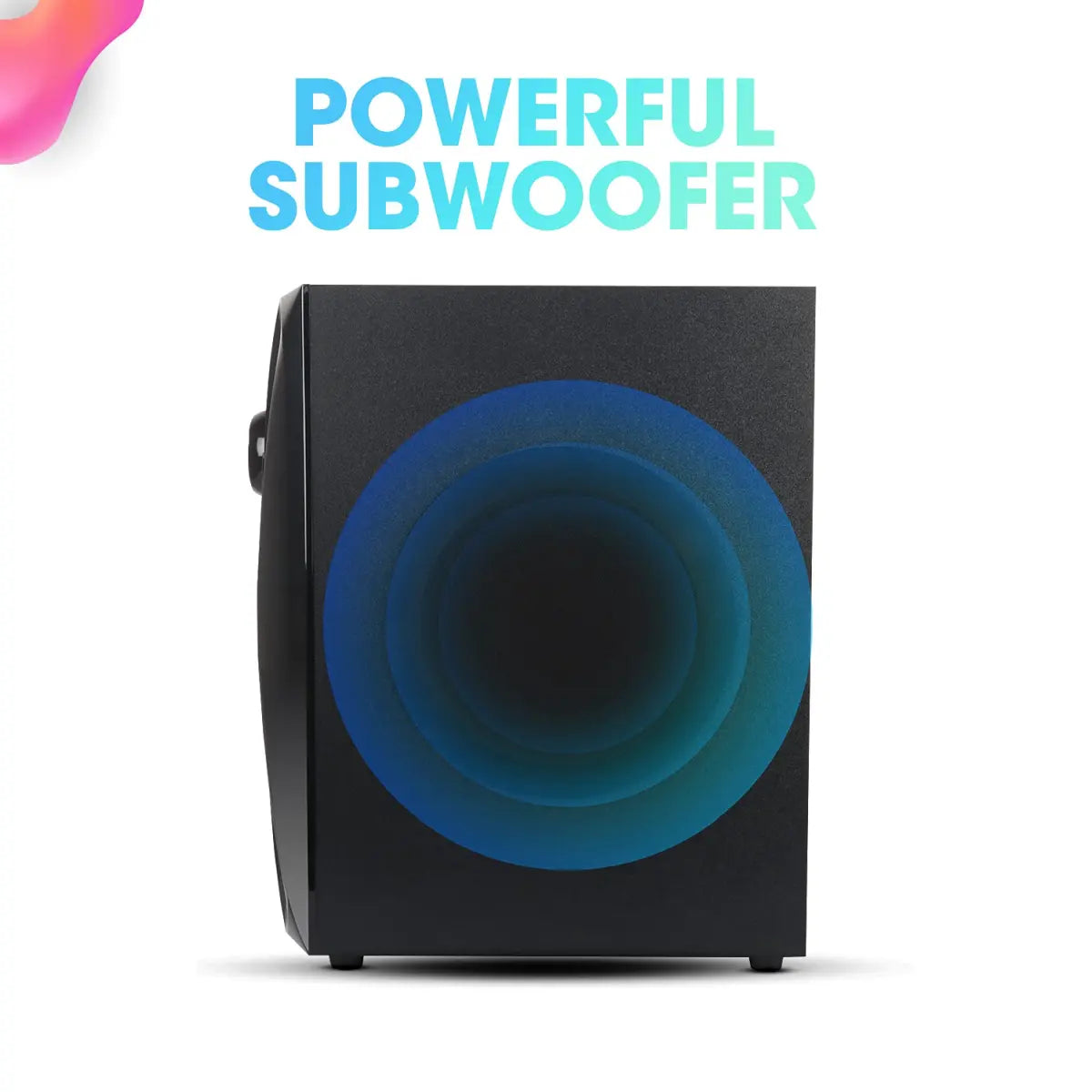 Zebronics Zeb-Sonata 4.1 Channel Home Theater Speaker with Subwoofer Supporting Bluetooth 5.0/USB Slot/AUX/Built in FM Radio, Remote Control, RGB Lights, LED Display