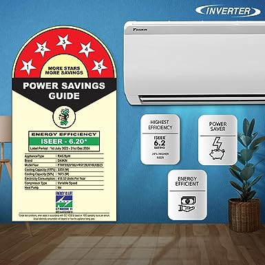 Daikin FTKF35TV16U 1 Ton 5 Star Inverter Split AC