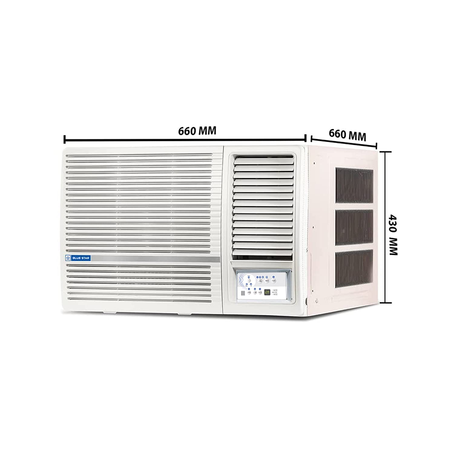 Blue Star 1 Ton 3 Star Fixed Speed Window AC WFB312LN White