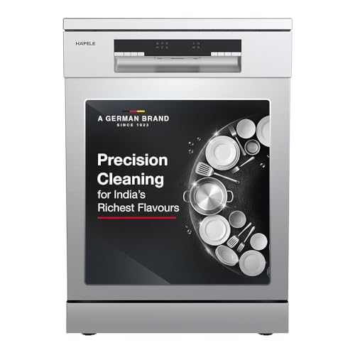 Hafele Aqua Chrome Dishwasher for Indian Kitchens: Hygienic & High-Performance Cleaning - Model: Aqua Chrome - Specifications: Designed for Indian Kitchens