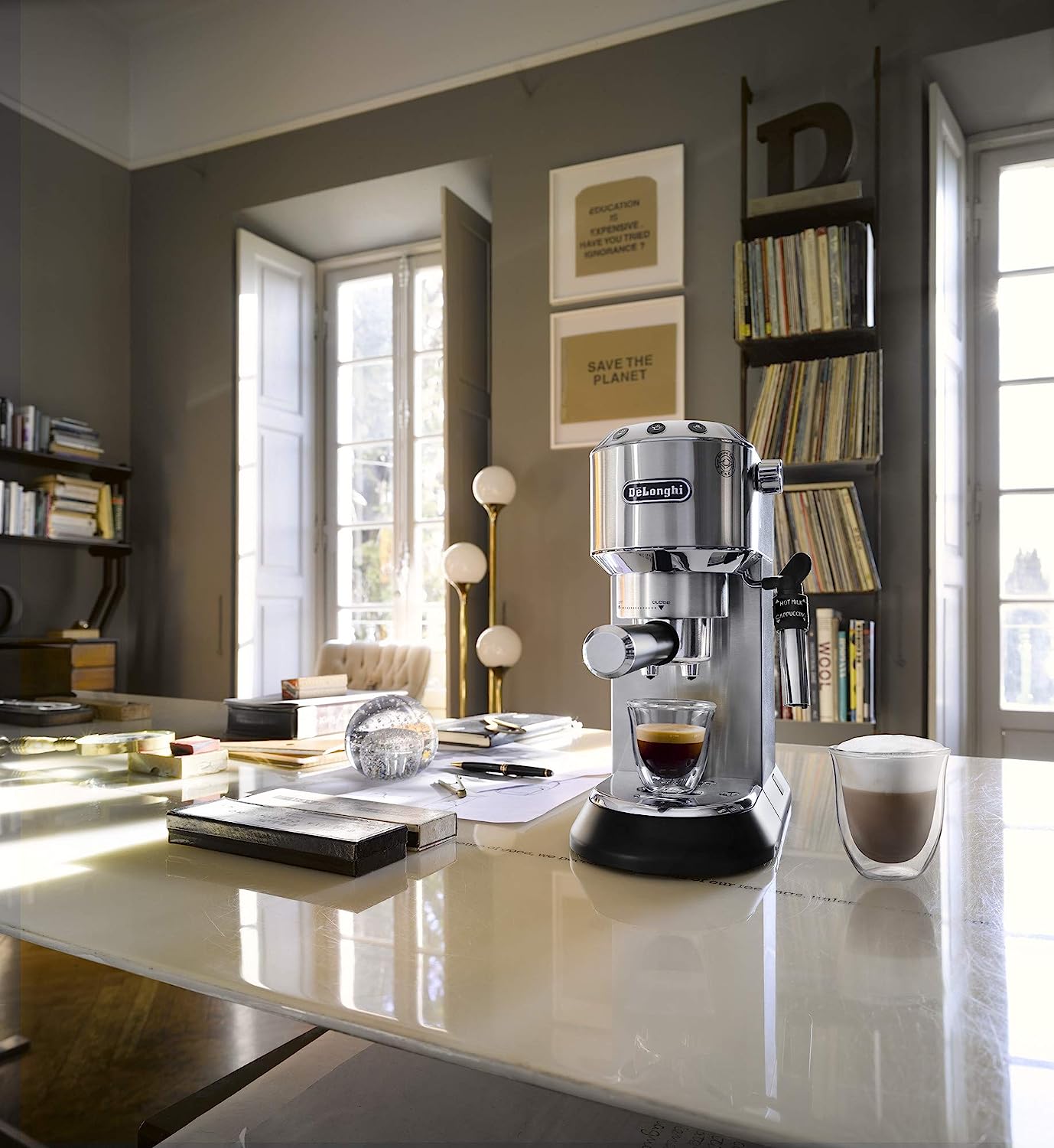 DeLonghi EC685.M 1350-Watt Espresso Coffee Machine (Metallic)