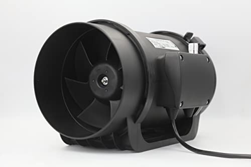 Astberg AEC200 Quiet Inline Duct Fan with 0-100% Variable Speed controller(20-1292 CMH) EC Motor Silent Mix Flow/Inline Duct Fan/Inline Exhaust/Circular Inline Fan/Fresh Air ventilation syste