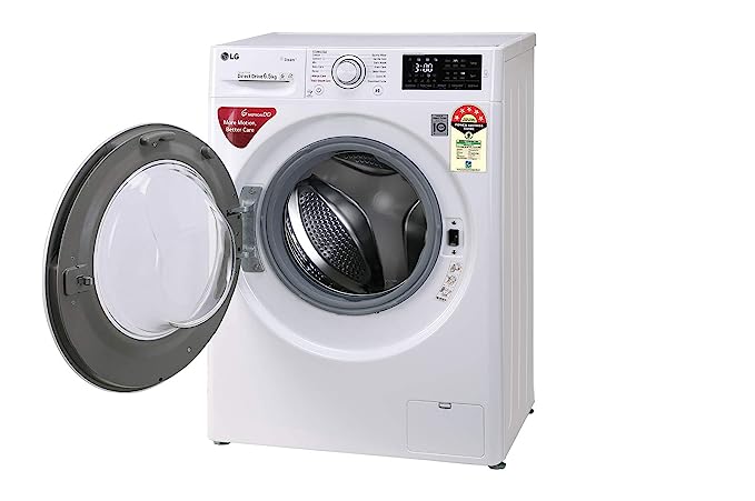 LG 6.5 Kg 5 Star Inverter Fully-Automatic Front Loading Washing Machine (FHT1065HNL White, 6 Motion Direct Drive & Steam