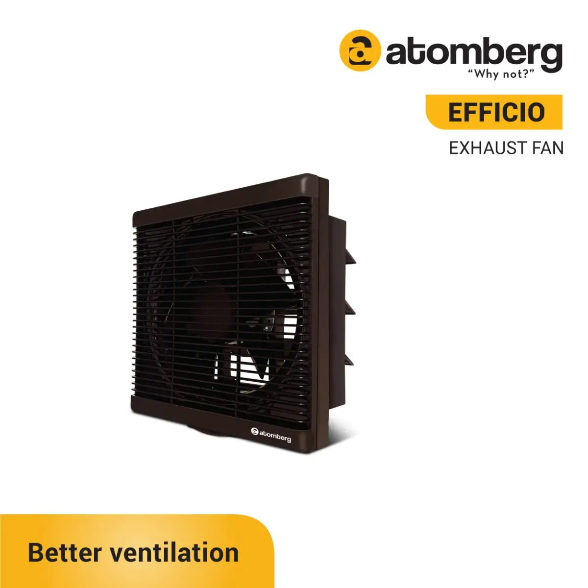 atomberg Efficio 150mm (sweep size) BLDC motor Exhaust Fan (Brown)