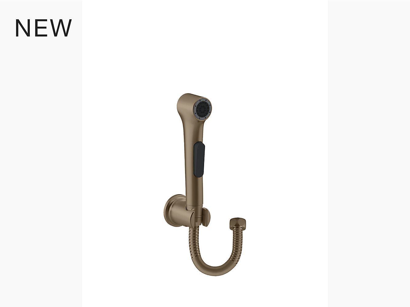 kohler K-97258IN-AF Health faucet with hose & bracket in french gold