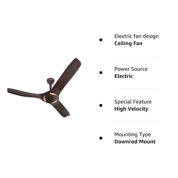 Havells Stealth Cruise 1320mm Ceiling Fan (Dusk Champagne)