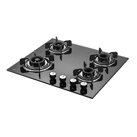 KAFF CRH 604 Built in Hob | Tornado Fire Burners | Auto Electric Ignition| Black Tempered Glass