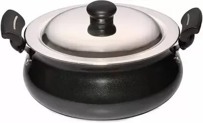 Butterfly Raga 15.5 cm Nonstick Aluminium Handi 4 L with Lid  (Aluminium, Non-stick)