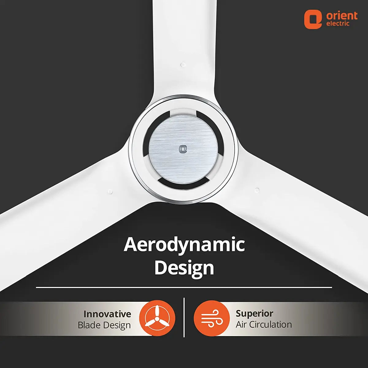 Orient BLDC Fan I Float White 1200mm
