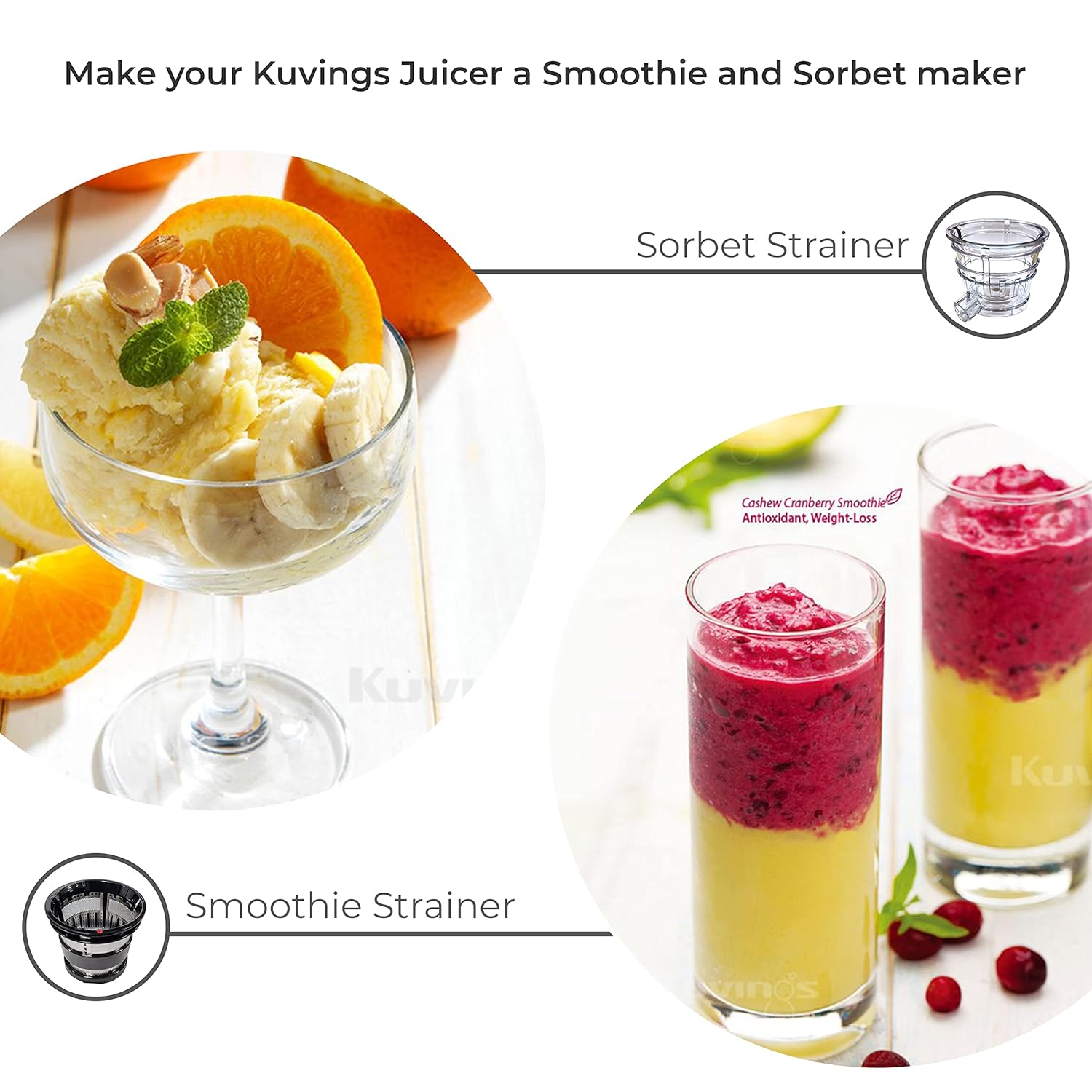 Kuvings EVO810 Black Professional Cold Press Juicer: Patented Rubber & Silicon-Free Technology for Optimal Juicing Results